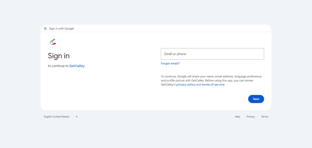 Login to your Google Account